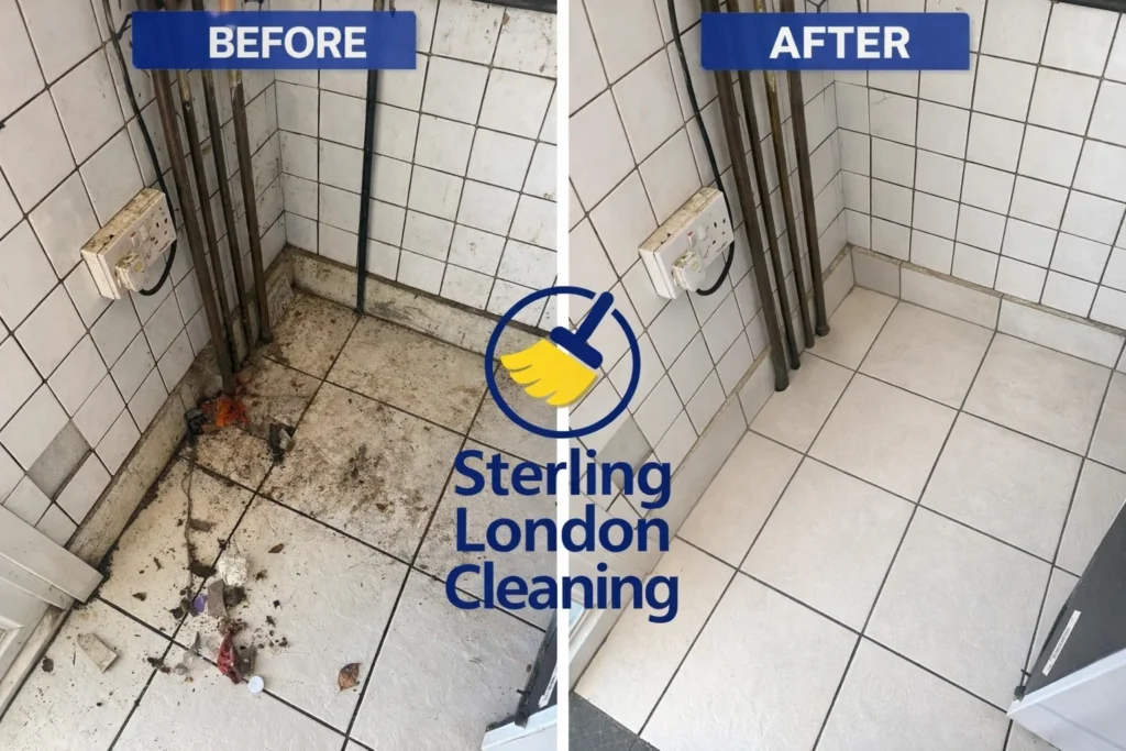 before after domestic cleaning